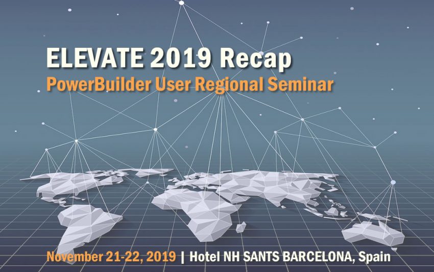 Appeon Elevate Recap Appeon Elevate Recap Barcelona 2019