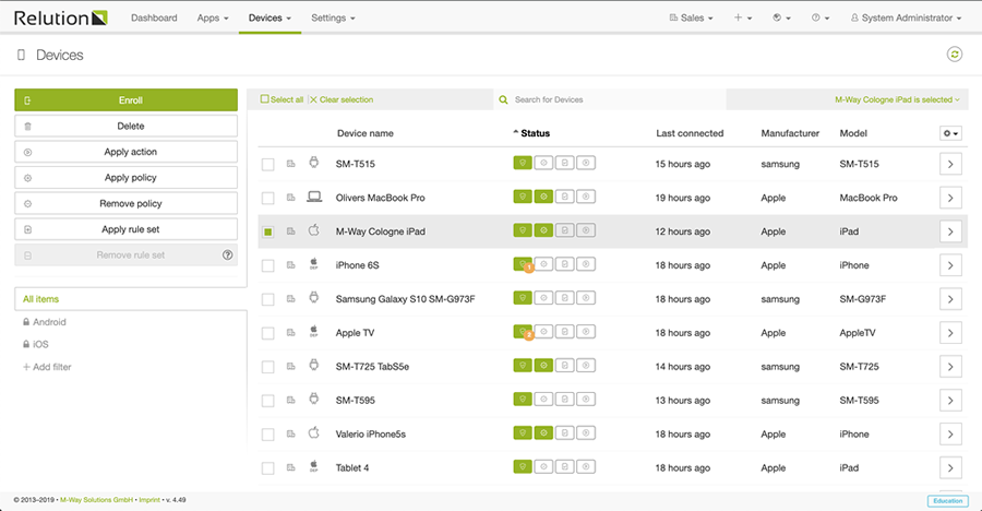 relution-mobile-device-management-portal